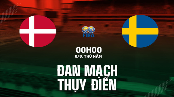 Nhận định Đan Mạch vs Thụy Điển 0h00 ngày 6/6 (Giao hữu quốc tế). Hãy đến AE888 cá cược bóng đá để biết thêm thông tin.