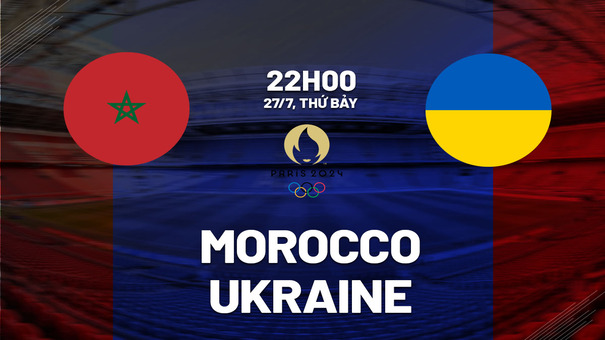 Nhận định bóng đá Ukraine vs Morocco 22h00 ngày 27/7 (Olympic 2024). Hãy đến AE888 cá cược bóng đá.
