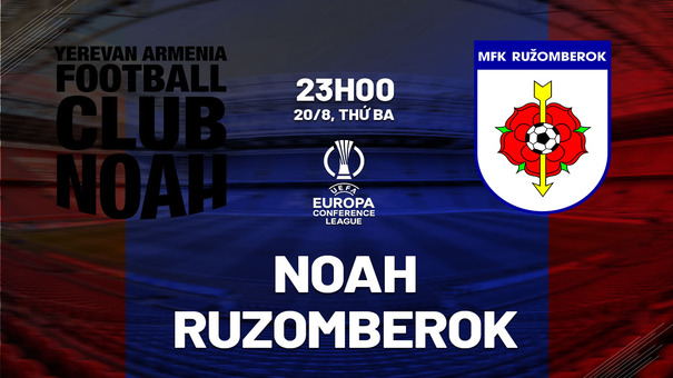 Nhân định bóng đá Noah vs Ruzomberok 23h00 ngày 20/8 (Conference League 2024/25). Hãy đến AE888 cá cược bóng đá.